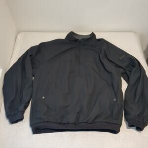 Footjoy Mens XL Reversible Pullover Fleece Gray Black Golf Jacket